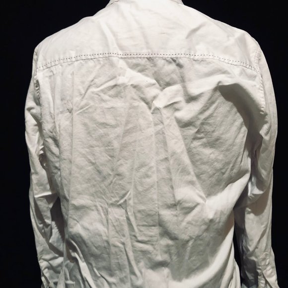 Log Premium Mens Button Up Large L Shirt Macys White - Picture 2 of 3